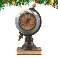 Rosarivae Globe Shap Clock Desktop Resin Clock Dekoracija Creative Clock ukras Početna Desktop ukras