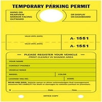 Privremena parking dozvola - Ogledalo Ogledalo Oznake, numerisane sa suznim stubom, 7-3 4 4-1 4