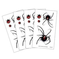 Cool Spider vodootporna privremena naljepnica Halloween Realistic Spider naljepnica