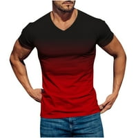Muški ležerne 3D tiskanje majice Big i visoke redovne fit grafičke majice Ljeto kratki rukav Trendi
