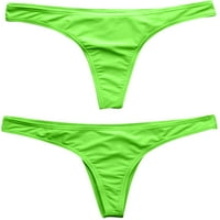 Wozhidaose Wople Bakini setovi za žene Print Tankini SwimjupMait kupaći kostim odjeća za kupaće kostime Thong bikini Green S