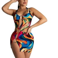 Ženska modna asimetrična rupa izrezana apstraktna kupaći kostim