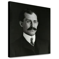 Platno Ispis: Orville Wright, 34 godina, glava i ramena, s brkovima, 1905