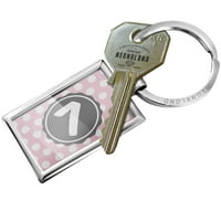 Jednogradan sa ključem za ključeve Meka Pink Polka Dots