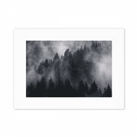 Tamna šumska planinska magla maglica Fotografija Mount Frame Slika umjetno slikarska radna površina