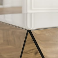 Conrad bubanj završni stol, vrhunski materijal: zrcalno, montaža odraslih: Ne