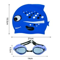 Temacd set plivar naočara Ergonomics Visoka jasnoća plivaju silicijumske naočare za plivanje s kapu