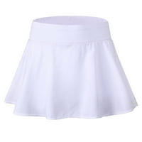 Ljetne haljine simpatične ženske aittewear mini lažni dvodijelni trening trčanje fitness suknja s bijelim
