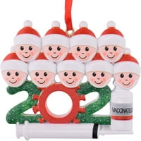 Eastnjing Ghandwrit pohvala Drvo viseće ukrašavanje, blagoslov Santa Claus DIY sezona božićna porodična