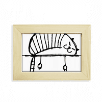 Lazy Stripe mačka laže linija Desktop Dekorate fotografiju Frame Slika umjetnička slika