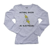 Ništa ne šokira električar - munje vijak električne energije Ženska majica s dugim rukavima