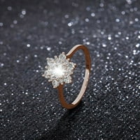 Prsten za žene Modna princeza Diamond Bride Weddise Par obećava Angažovanje obljetnice nakit za Valentinovo Poklon Ženski prsten