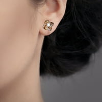 Bacc pribor personalizirane modne cvjetne cirkonije dijamantne minđuše za žene minđuše zlato
