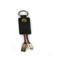 Monogram kablovski ključ lančani punjač crni