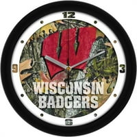 SunTime ST-CO3-WIB-CWClock Wisconsin Badgers-Camo zidni sat