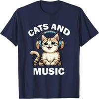 Mačke i glazba Funny Sweet Cat Lover Muzika Ljubav majica