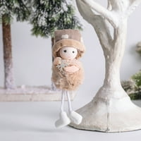Xmas Dekoracija stabla slatka lutka snjegović petokraka zvijezda prekrasna božićna anđela lutka viseći