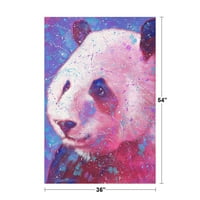 Nježna gigantska panda slika Stephen Fishwick Art Slatka dječja soba Baby rasadnik Asia Bear Poster