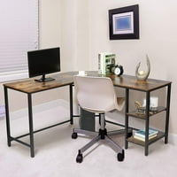 Kevinplus l u obliku igračaka, kutni kompjuterski sto, čvrst kućni uredski stol, pisaći sto, veća radna