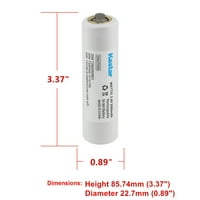 Kastar 2.4v 3000mAh NI-MH Zamjena baterije za Sears Craftsman 135112111, Sears Craftsman 315111200,