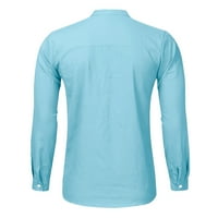 Muške košulje s majicama s majicom s dugim rukavima Ležerne prilike na plaži Puno tiskano plava xxxl