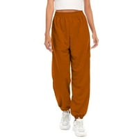 Tking modne ženske hlače modna čvrsta boja elastična struka trenerke Dukseri joggers hlače za žene