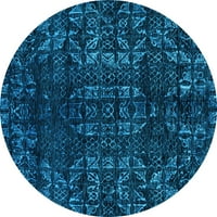 Ahgly Company u zatvorenom okruglom apstraktnoj svijetlo plavoj modernim prostirkama područja, 3 'runda