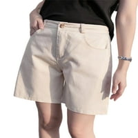Avamo dame Mini pantne pantne patentne zatvarače Solidne boje kratke hlače Žene labave ljetne kratke