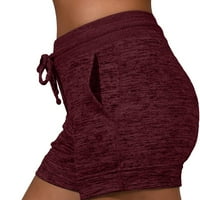 Eashery Womenske hlače Fitness Bespretresne pantalone za žene joga hlače za žene vino l