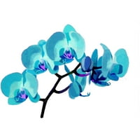 Orhideje, plave djevojke bijeli grafički tee - Dizajn od strane ljudi s