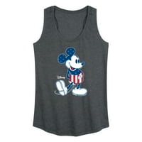 Disney - Americana - uzorak Mickey Flag - Ženski trkački rezervoar