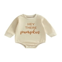 Jkerther baby girls dječake Halloween Romper dugih rukava sljeva vrata Print Fall BodySuit odjeću