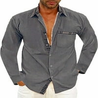 Haite muns bluza dugih rukava na vrhu majica od vratnih majica MAN Tunic majica dolje siva 2xl
