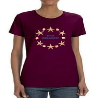 Buon Ferragosto zvijezde vijenac Majica - MIMage by shutterstock, ženska velika