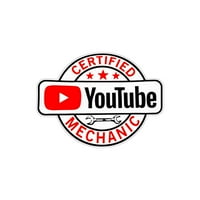 Sertifikovani YouTube mehaničar vinil naljepnica naljepnica