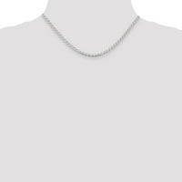Sterling srebrni ravni kubanski link sidreni lanac ogrlica Privjesak šarm fini nakit za žene poklone