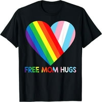Žene vrhovi besplatne mame zagrljaj LGBT ponos transrodne duge zastava majica poklon posada vrata za zabavu majice