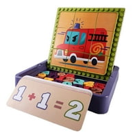 U izračunu matematičke igračke s nastavnim karticama blok puzzle brojevi puzzle gumba umjetnička igračka