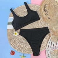 Ruimatai Ženski kupaći kostimi za čišćenje ljeta Ženski modni bikini set kupaći kostim dva napunjena