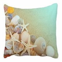 Starfishes Seashells Sandy Beach krevet na plaži Stubovi sa zatvaračem