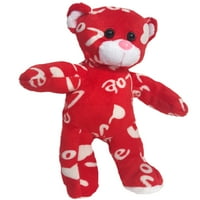 Cuddno mekan punjeni sav crveni ljubavni medved ... mi ih napunimo ... volite ih
