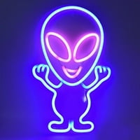 Led noćno svjetlo Alien Neon Light USB uključene ukrasne noćne lampe Inovativni poklon za kućnu baru