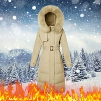 Zimske jakne za žene odvojene pamučne pamučne tanji tanji razrjeđivač srednjih duljina podstavljena