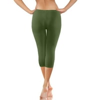 Leesechin ponude Žene Ležerne prilike za jogu bljeskalice Solian Span dame visoke struke Široke pantalone za noge Yoga Hlače kapris na klirensu