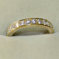 Nakit za ženske prstenove zlatne rinestone prsten dijamantski prsten za kotače Elegantni rinestone prsten