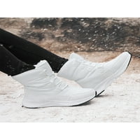 Ymiytan Womens Vodootporni čizmi plišani zimski čizbi Comfort čizme za snijeg hodaju tople cipele otporne