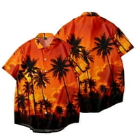 Muške kostične košulje Havajske cvjetne majice za muškarce Boy ljetni odmor na plaži Ležerne majice