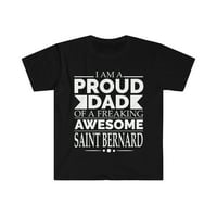 Ponosni tata Sveti Saint Bernard Unise majica S-3XL Dan oca otac