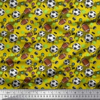 Tkanina sa pamučnim pamučnim padu, ragbi i fudbalski sportski otisak šivaći šipka tkanina