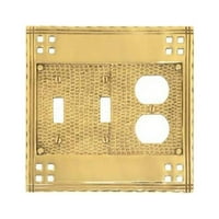 Mesingani akcenti M05-S5680- Trostruko; 2-prekidač-1-outlet - venecijanska bronza